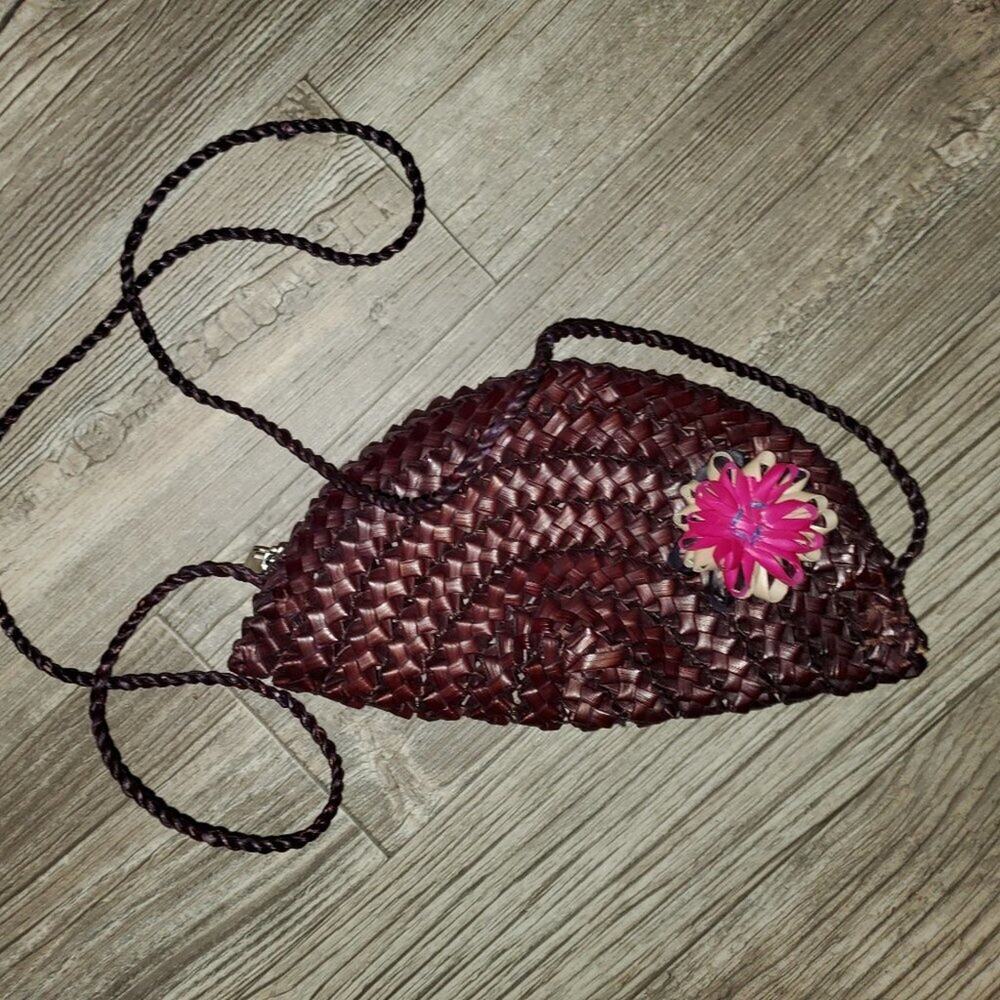 Charming Handmade Straw Purse ~~~ Statement Piece